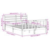 vidaXL Okvir kreveta bez madraca 120 x 200 cm od masivne borovine