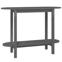 vidaXL Konzolni stol sivi 110 x 40 x 80 cm od masivne borovine