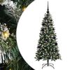 vidaXL Umjetno božićno drvce Zelena 120 cm PVC, Plastika i Čelik
