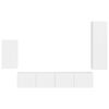 vidaXL Set TV komoda Zidne 4 pcs Visoki sjaj bijela Konstruirano drvo