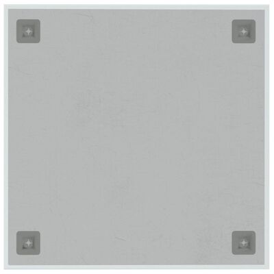 vidaXL Zidna magnetna ploča bijela 40 x 40 cm od kaljenog stakla