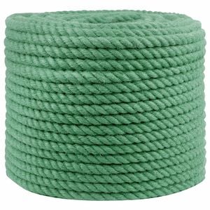 vidaXL Uže od jute 12 mm Zelena 100% Juta Tossa
