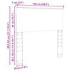 vidaXL Uzglavlje Dimljeni hrast 100 cm Konstruirano drvo