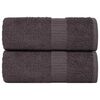 vidaXL Ručnici za goste FROGN 2 kom. Antracit 30x50 cm 360 g/m&sup2;