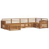 vidaXL Set vanjskih sofa 6 pcs Prirodna