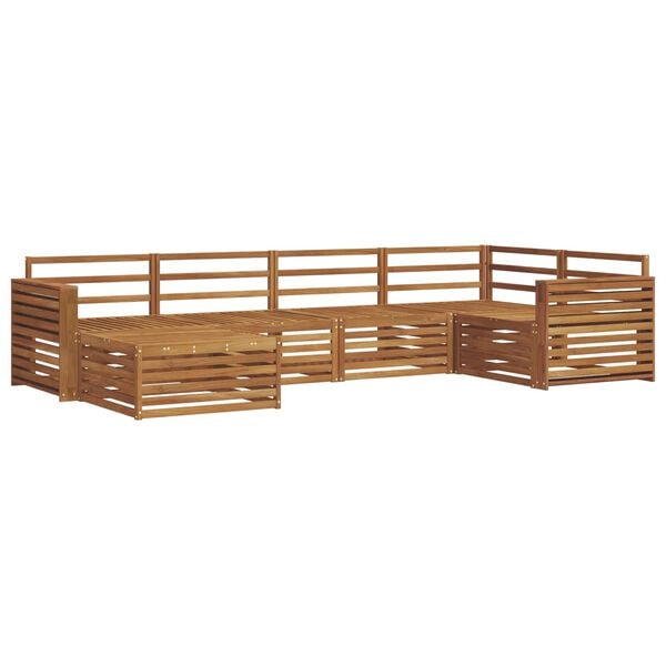 vidaXL Set vanjskih sofa 6 pcs Prirodna