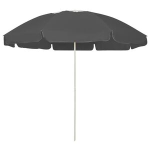 vidaXL Suncobran za plažu antracit 240 cm