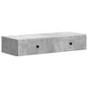 vidaXL Stolna montirana na zid Betonska siva 87,5 x 34,5 x 17 cm