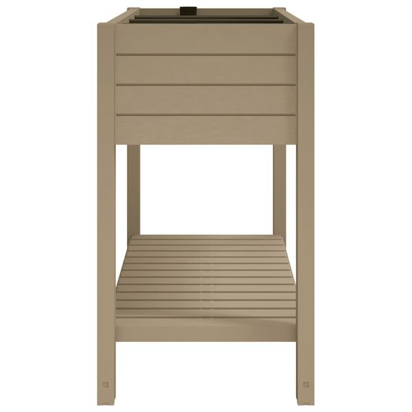 vidaXL Povišena vrtna gredica svjetlosmeđa 110x45x79 cm polipropilen