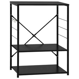 vidaXL Ormarić za mikrovalnu pećnicu crni 60 x 39,6 x 79,5 cm drveni