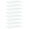 vidaXL Police za knjige 8 kom bijele 60 x 40 x 1,5 cm od iverice