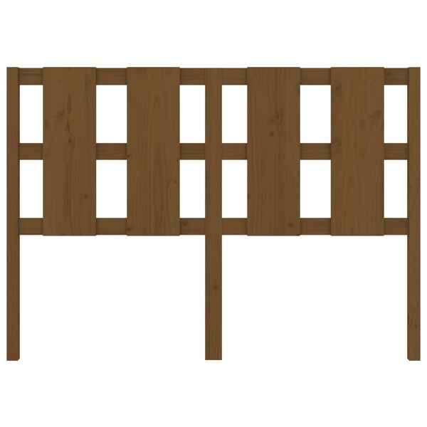 vidaXL Uzglavlje za krevet boja meda 140,5x4x100 cm masivna borovina