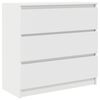 vidaXL Komoda bijela 80x35x76 cm od konstruiranog drva