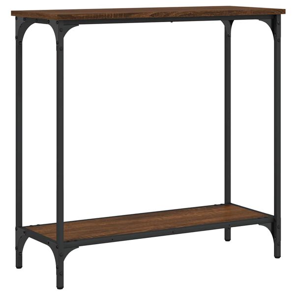 vidaXL Konzolni stol smeđa boja hrasta 75x30,5x75 cm konstruirano drvo