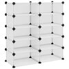 vidaXL Stalak za cipele prozirni 84 x 32 x 88,5 cm PP