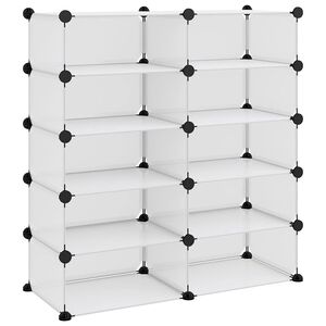 vidaXL Stalak za cipele prozirni 84 x 32 x 88,5 cm PP