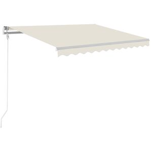 vidaXL Automatska tenda sa senzorom za vjetar LED 350x250 cm krem