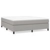 vidaXL Okvir za krevet s oprugom svjetlosivi 160 x 200 cm od tkanine