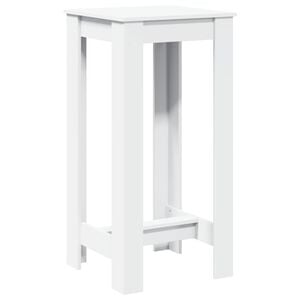 vidaXL Barski stol bijeli 51 x 50 x 103,5 cm od konstruiranog drva
