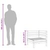 vidaXL Kutna vrtna sofa od impregnirane borovine