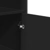 vidaXL Visoka komoda crna 79,5 x 35,5 x 137,5 cm od konstruiranog drva