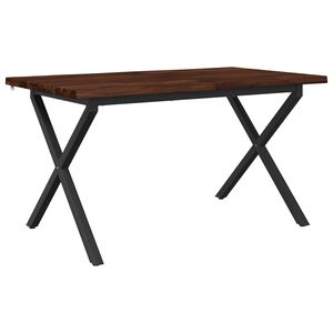 vidaXL Stol za blagovanje s prirodnim rubom 140 x 80 x 75 cm