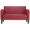 vidaXL Dvosjed Sofa vino crvena 110 cm umjetna koža