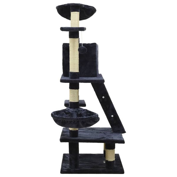 vidaXL Penjalica za mačke sa stupovima za grebanje plava 122 cm