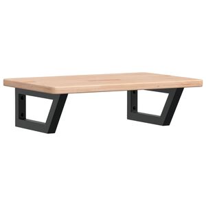 vidaXL Zidna polica za umivaonik od čelika i masivne hrastovine