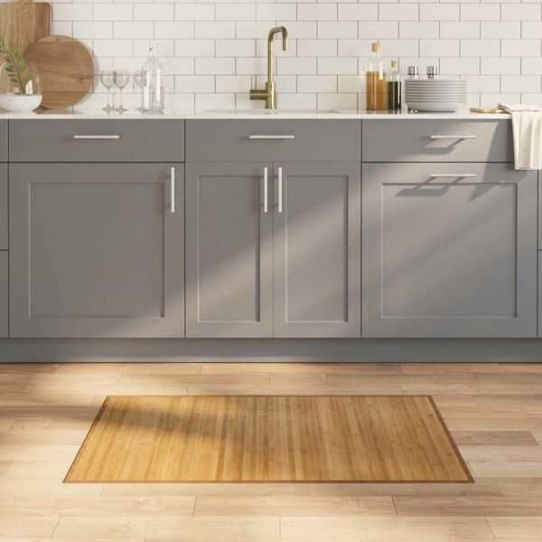 vidaXL Tepih pravokutni prirodni 60 x 100 cm od bambusa