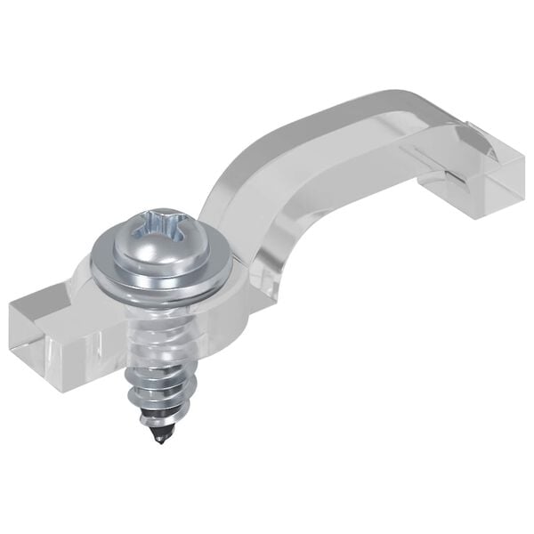 vidaXL LED traka 2 pcs Crna i prozirna 5100 mm Bakar i plastika