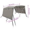 vidaXL Tenda bimini s 3 luka i bočnim stijenkama 183x(137-152)x137 cm