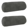 vidaXL Presvlaka za jastuk 2 pcs HEERLEN Tamnosiva &Oslash; 15 x 40 cm Bar&scaron;un