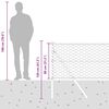 vidaXL Stup za ogradu Siva 10 x 0,8 m (mreža 50 mm) Čelik i PVC