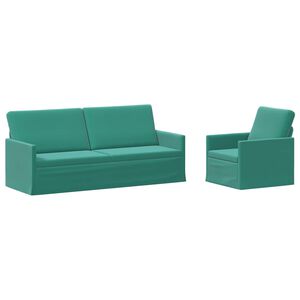 vidaXL Set sofe 2 pcs Tirkizna Bar&scaron;un