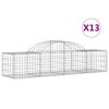 vidaXL Lučne gabionske ko&scaron;are 13 kom 200x50x40/60 cm pocinčano željezo