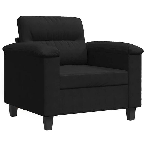 vidaXL Fotelja crna 60 cm od mikrovlakana