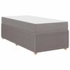 vidaXL Krevetna konstrukcija s madracem Sivo-smeđa 80 x 200 cm tkanina