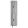 vidaXL Visoka komoda siva sonome 34,5x34x180 cm od konstruiranog drva