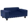 vidaXL Sofa za pse plava 81 x 43 x 31 cm od pli&scaron;a i umjetne kože
