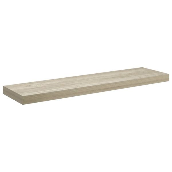 vidaXL Plutajuća zidna polica boja hrasta 90 x 23,5 x 3,8 cm MDF
