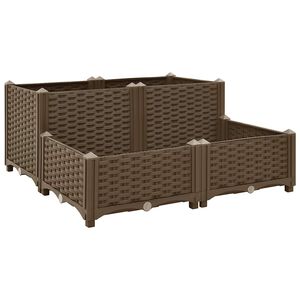 vidaXL Povi&scaron;ena gredica 80 x 80 x 38 cm od polipropilena