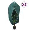 vidaXL Navlake za biljke od flisa s patentom 2 kom 70 g/m&sup2; 2,36x2 m