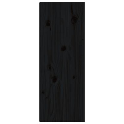 vidaXL Zidni ormarići 2 kom crni 30 x 30 x 80 cm od masivne borovine