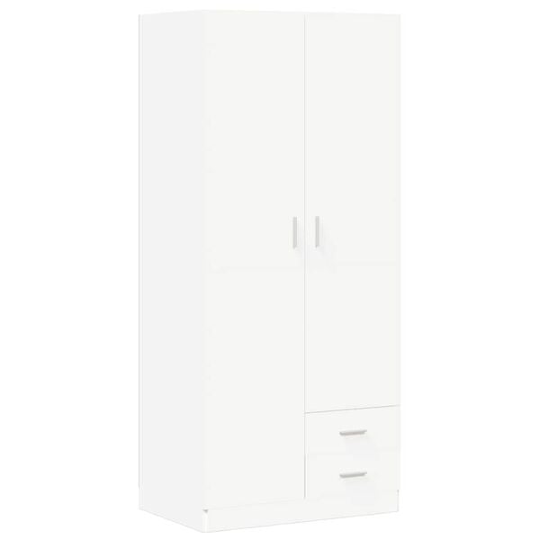 vidaXL Ormar bijeli 80 x 52 x 180 cm od konstruiranog drva