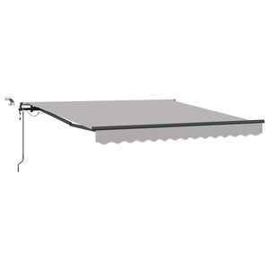 vidaXL Povlačivi tende Svjetlosiva 300 x 250 cm Poliester