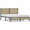 vidaXL Metalni okvir kreveta bez madraca boja hrasta sonome 150x200 cm