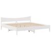 vidaXL Okvir za krevet s ladice bijeli 180x200 cm od borovine
