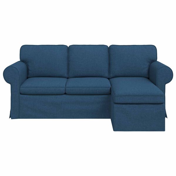 vidaXL Sofa Plava Sveukupne dimenzije: 195 x 138 x 80 cm (&Scaron; x Dub x V)
