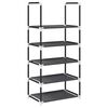 vidaXL Stalak za cipele 5 nivoa crni 44x28x94 cm netkana tkanina